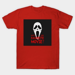 Whats You Favorite Movie Scream Face T-Shirt